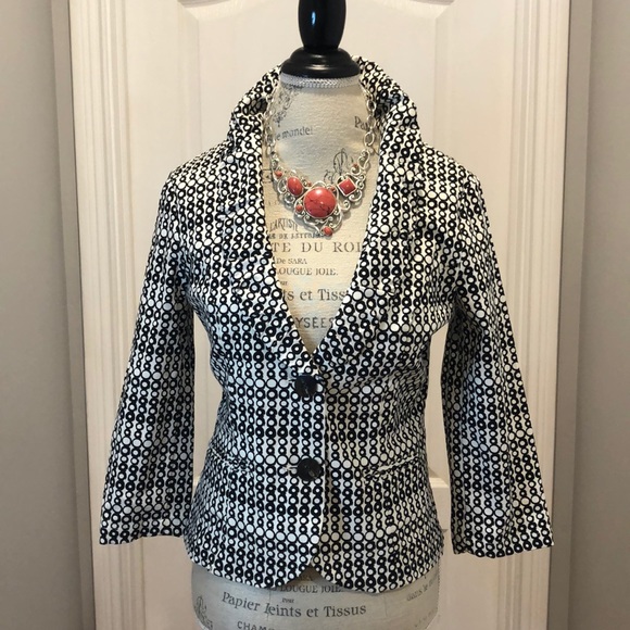 CAbi Jackets & Blazers - CAbi Black & White Jacket SZ 4